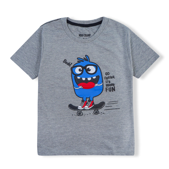 Finery Kids Cotton T-Shirt Skateboard Grey 11-12 y