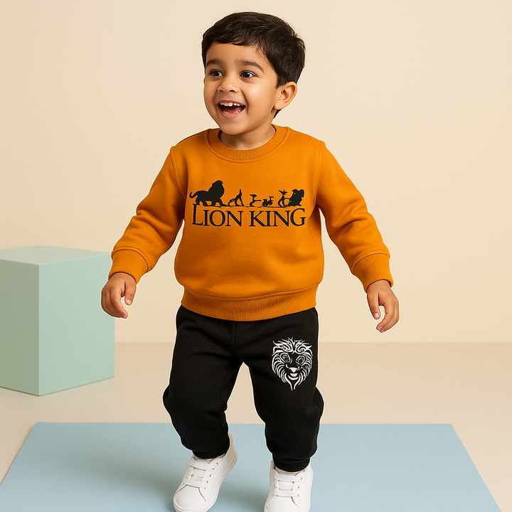 MINICHARM KIDS FLEECE TRACKSUIT THE LION KING MUSTARD 9-10Y