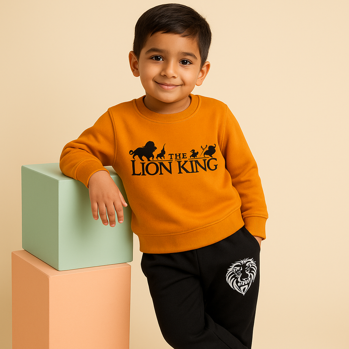 MINICHARM KIDS FLEECE TRACKSUIT THE LION KING MUSTARD 9-10Y