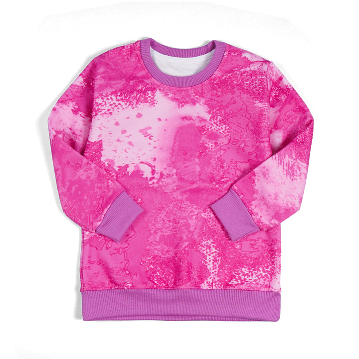 OOLAA GIRLS FLEECE TRACKSUIT TIE & DYE PINK 6-7Y