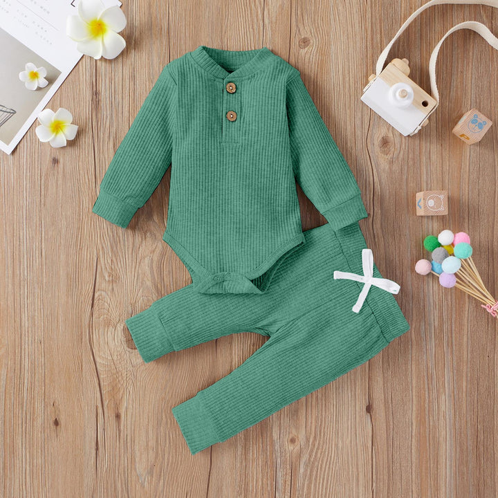 OOLAA KIDS WINTER BODYSUIT & PAJAMA SET SEA GREEN 2-3Y