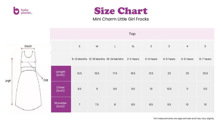 MINI CHARM GIRLS COTTON FROCK PEACH 2 3-4Y (PG 12974)