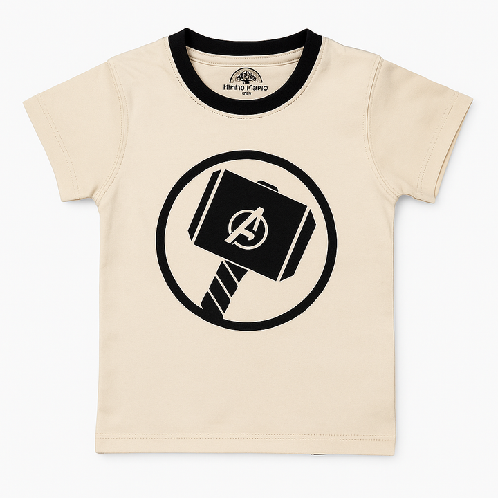 MINI CHARM KIDS T- SHIRT MJOLNIR OFF WHITE 9-10Y