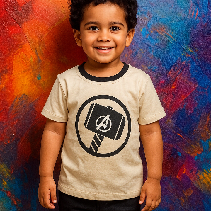 MINI CHARM KIDS T- SHIRT MJOLNIR OFF WHITE 9-10Y