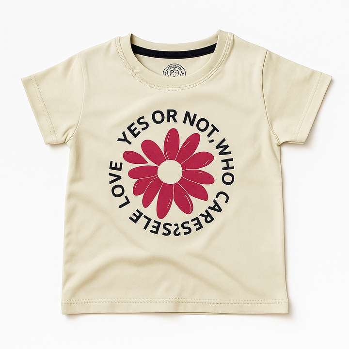 MINI CHARM KIDS T- SHIRT FLOWER OFF WHITE 9-10Y
