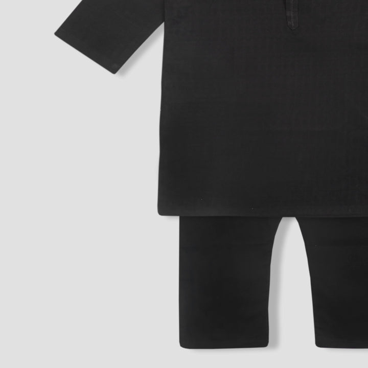 TOPSE KIDS EMBROIDEREY KURTA SHALWAR BLACK 30 (12-13Y) 988