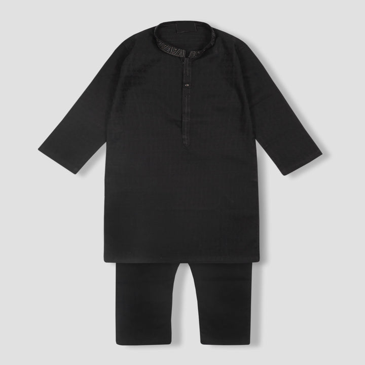 TOPSE KIDS EMBROIDEREY KURTA SHALWAR BLACK 30 (12-13Y) 988