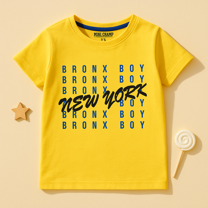 FINERY KIDS COTTON T SHIRT NEW YORK LEMEON 11-12Y