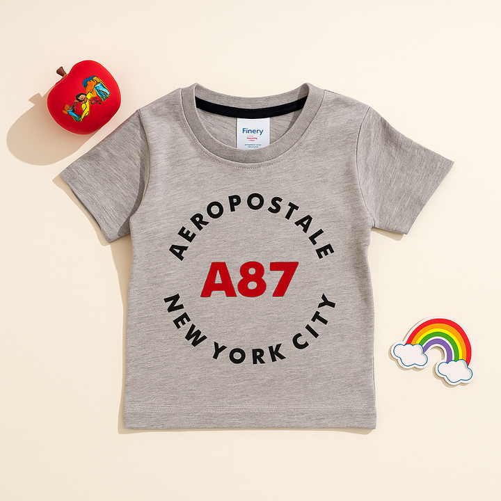 FINERY KIDS COTTON T SHIRT A87 GREY 11-12Y