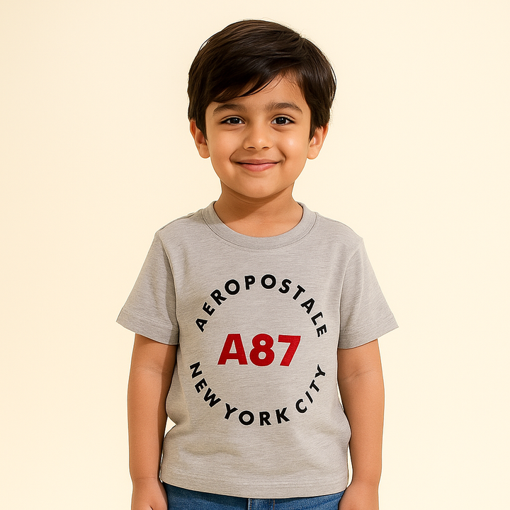 FINERY KIDS COTTON T SHIRT A87 GREY 11-12Y