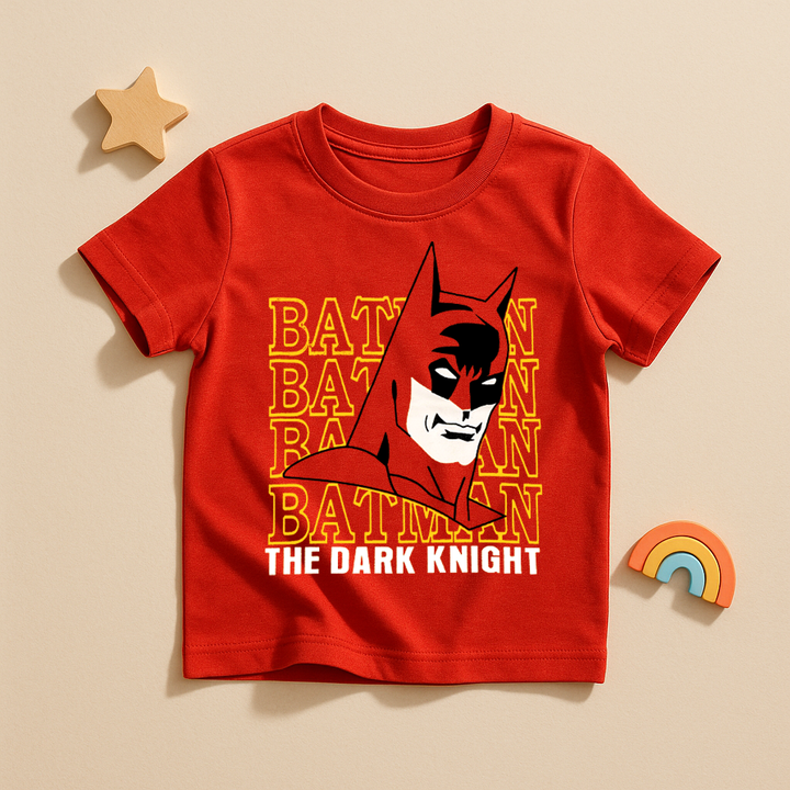 FINERY KIDS COTTON T SHIRT BATMAN RED 11-12Y
