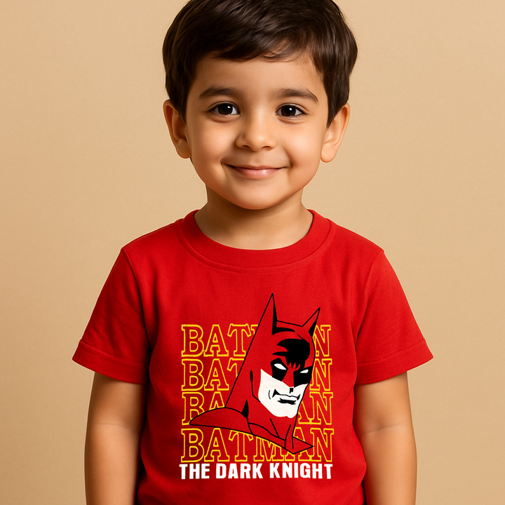 FINERY KIDS COTTON T SHIRT BATMAN RED 11-12Y