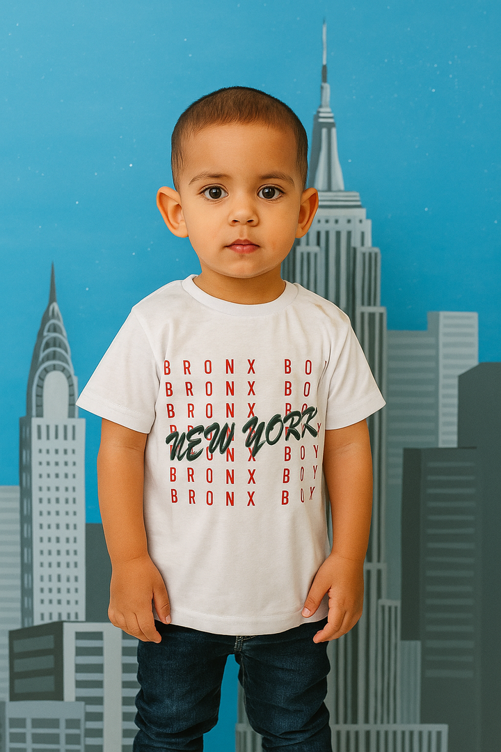 FINERY KIDS COTTON T SHIRT NEW YORK WHITE 11-12Y