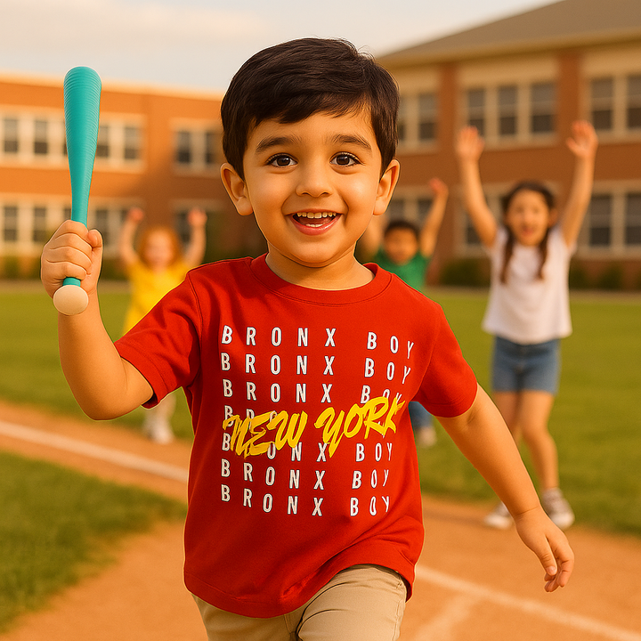 FINERY KIDS COTTON T SHIRT NEW YORK RED 11-12Y