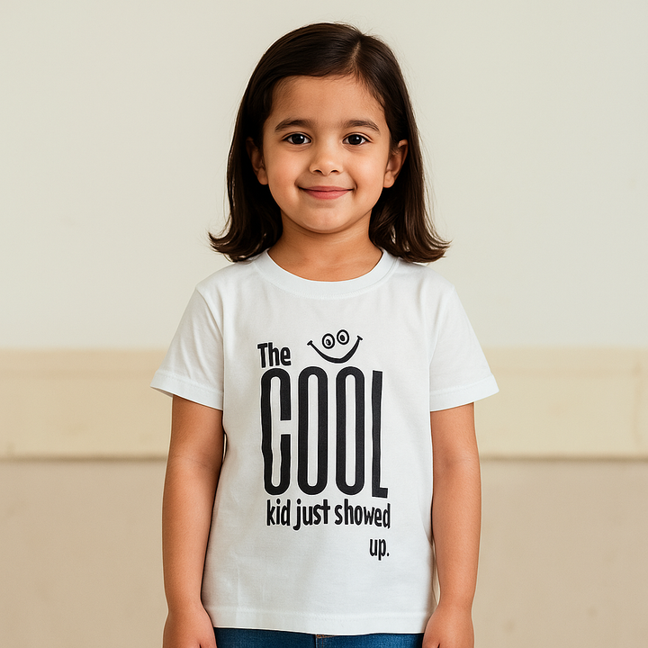 FINERY KIDS COTTON T SHIRT COOL KID WHITE 11-12Y