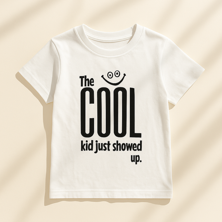 FINERY KIDS COTTON T SHIRT COOL KID WHITE 11-12Y