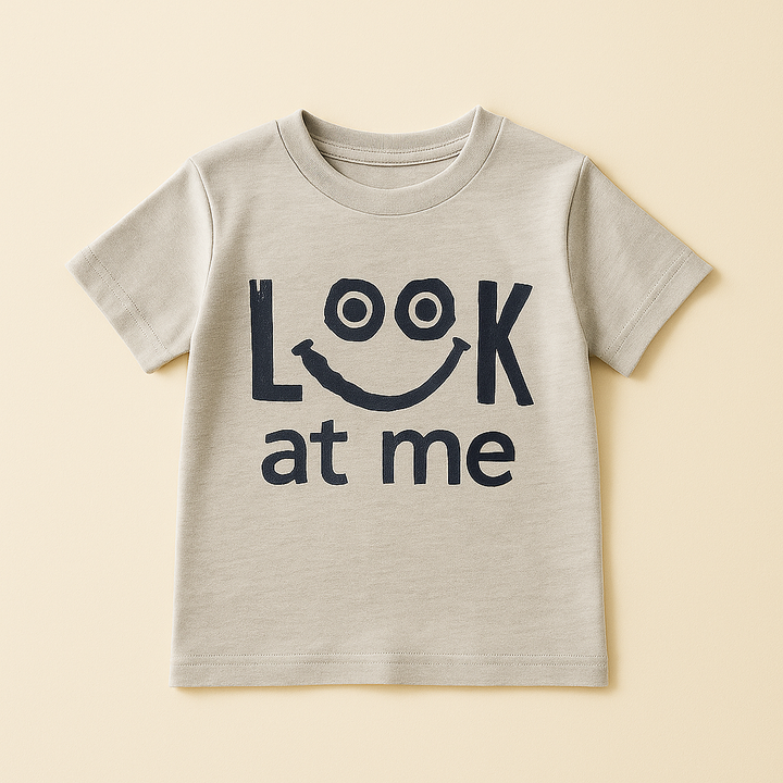 FINERY KIDS COTTON T SHIRT LOOK KID GREY 11-12Y