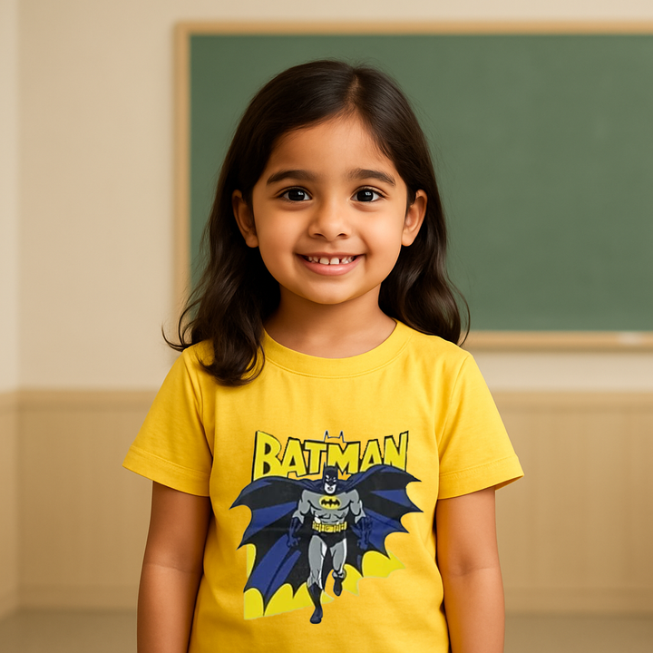 FINERY KIDS COTTON T SHIRT BATMAN KID YELLOW 11-12Y