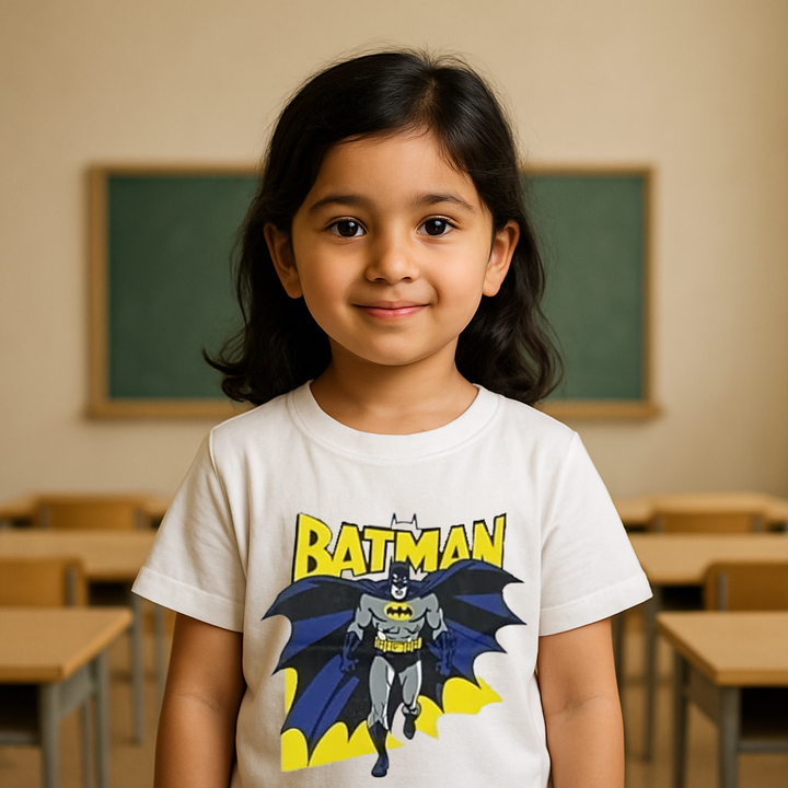 FINERY KIDS COTTON T SHIRT BATMAN KID WHITE 11-12Y