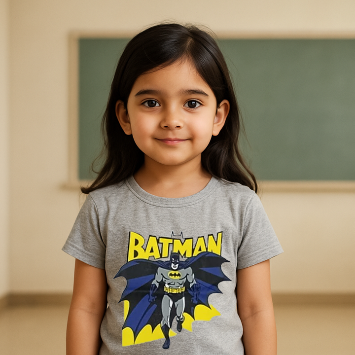 FINERY KIDS COTTON T SHIRT BATMAN KID GREY 11-12Y