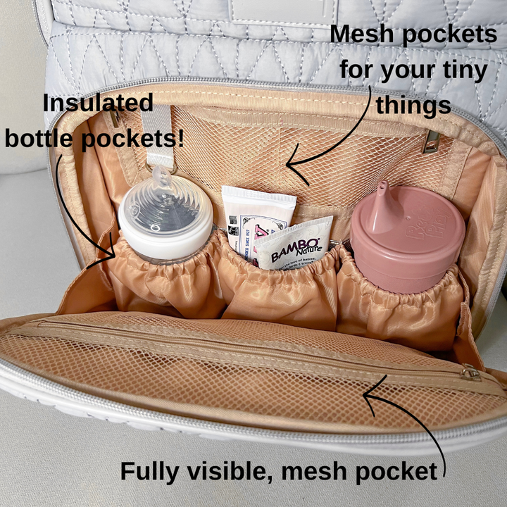 BABY DIAPER BAG (WATERPROOF) PLAIN PURPLE - PESH