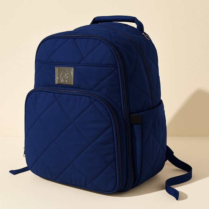 BABY DIAPER BAG (WATERPROOF) PLAIN NAVY BLUE - PESH