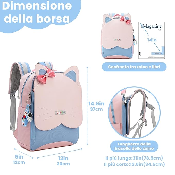 LISINUO GIRLS PREMIER QUALITY BAG PEACH - PESH