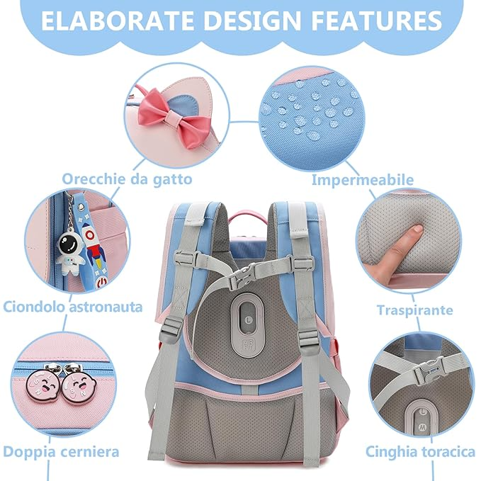 LISINUO GIRLS PREMIER QUALITY BAG PEACH - PESH