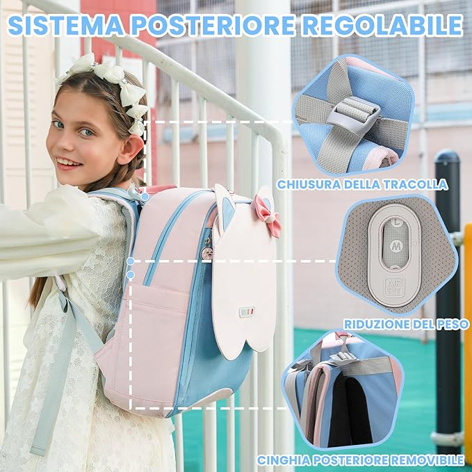 LISINUO GIRLS PREMIER QUALITY BAG PEACH - PESH