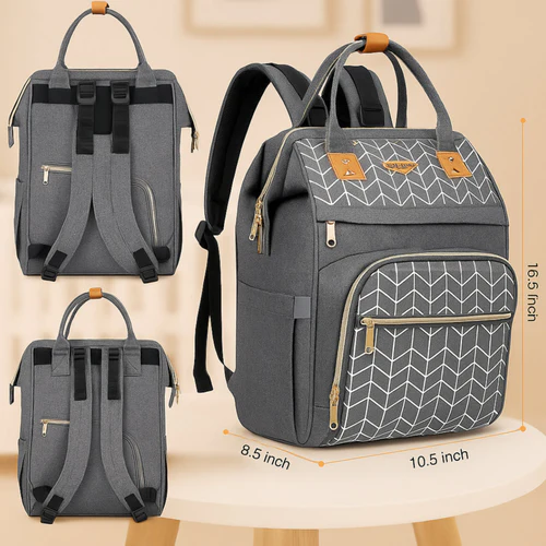 BEST QUALITY DAIPER BAG MULTI PURPOSE GREY-PESH