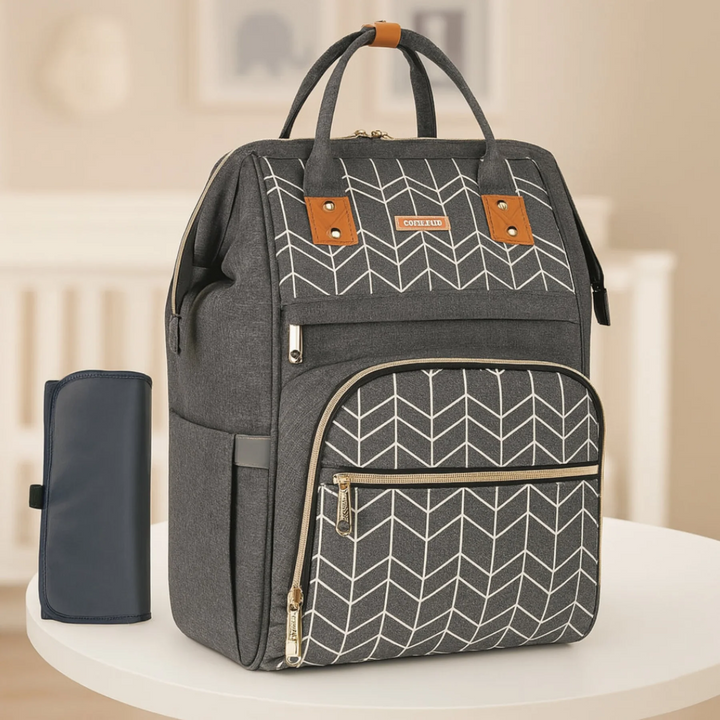 BEST QUALITY DAIPER BAG MULTI PURPOSE GREY-PESH