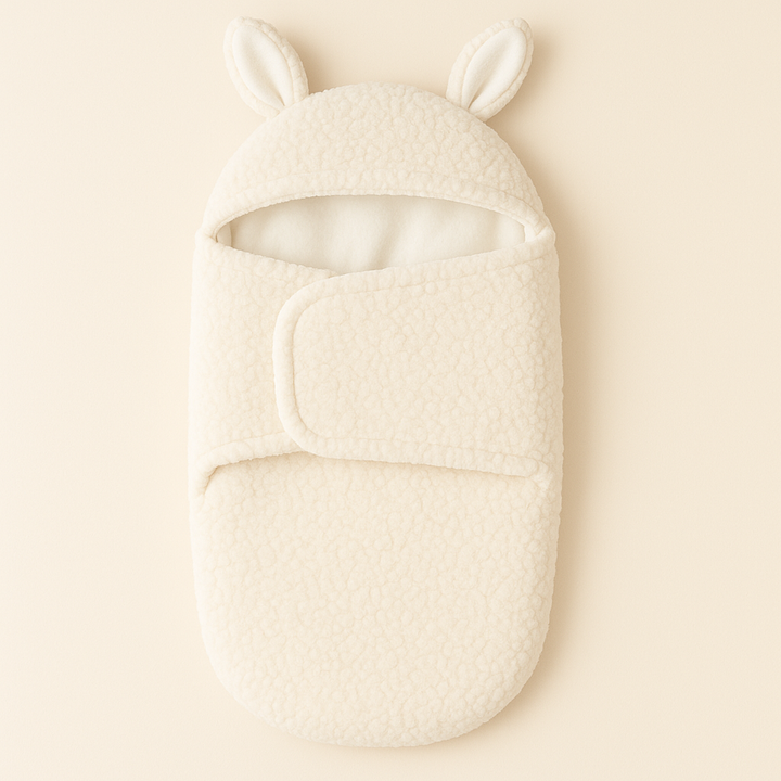 SUNSHINE BABY WOOLEN SWADDLE WHITE (6-9M)