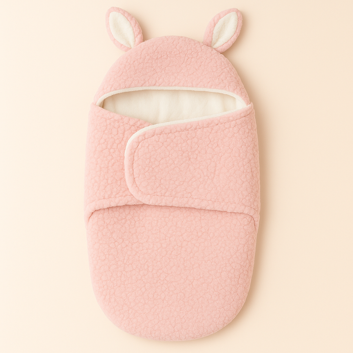 SUNSHINE BABY WOOLEN SWADDLE PINK (6-9M)
