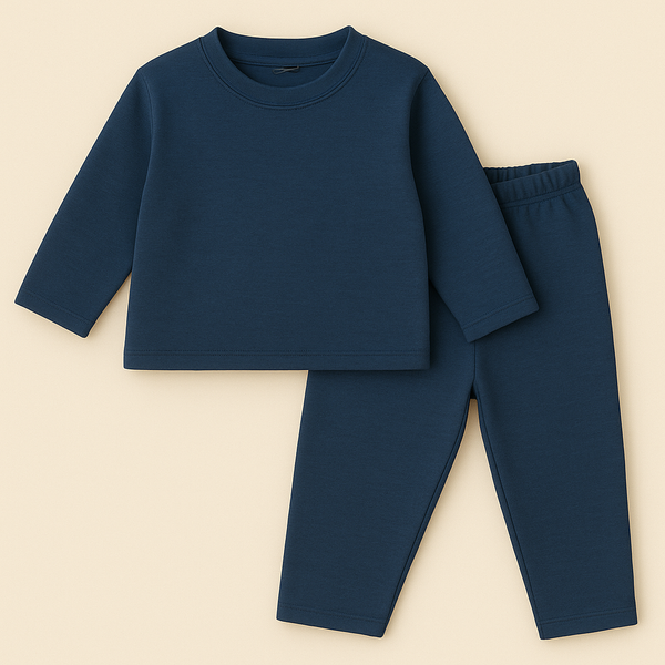 MINI CHARM KIDS POLYESTER TRACKSUIT PLAIN SEA GREEN 22 7-8Y