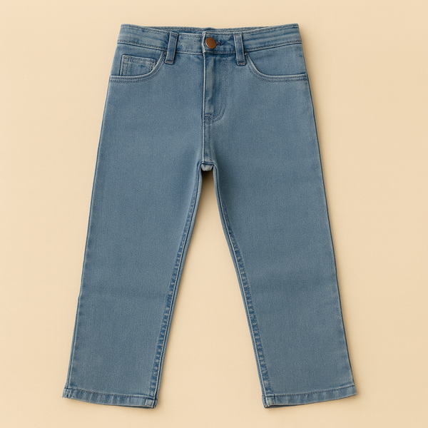 BABA GARMENTS KIDS STRETCHABLE JEAN BLUE 30