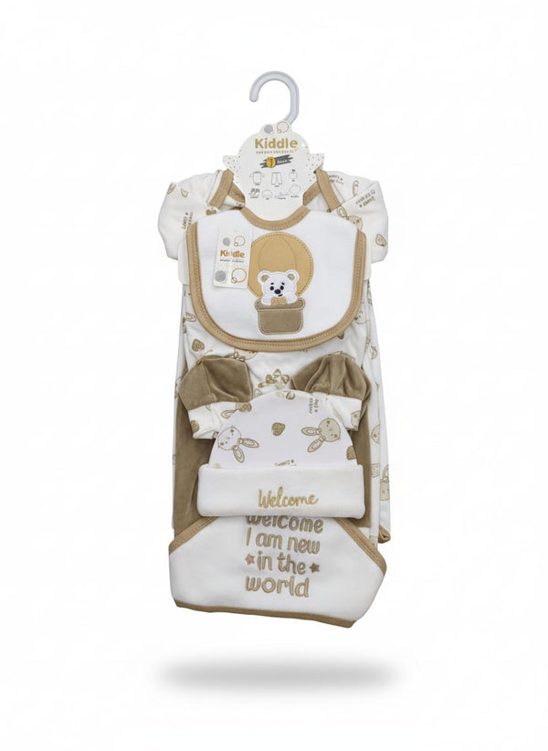 Little Star Newborn Baby 7Pcs Warm Gift Set Grey