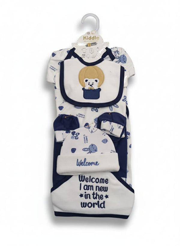 Little Star Newborn Baby 7Pcs Warm Gift Set Navy Blue