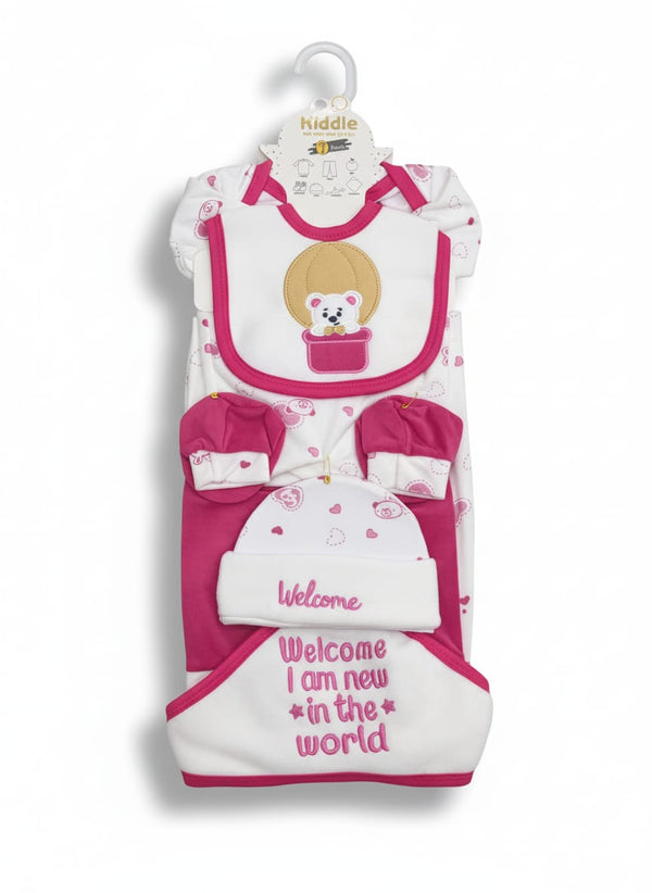 Little Star Newborn Baby 7Pcs Warm Gift Set Pink