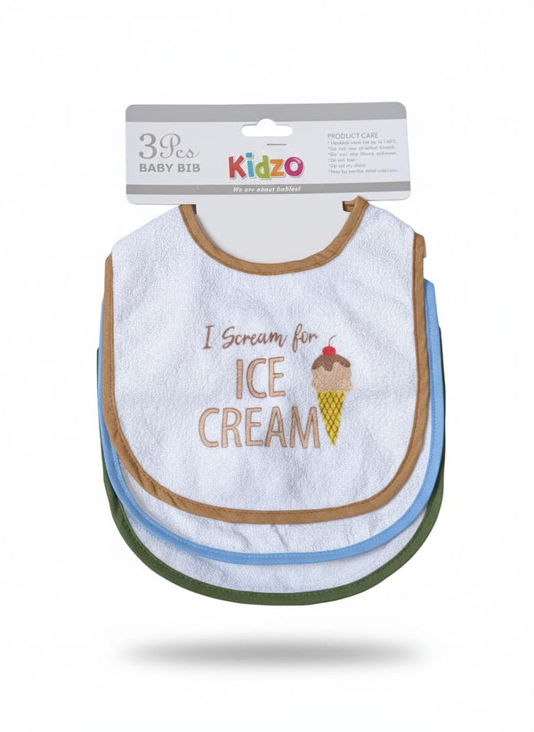 Little Star Baby 3Pcs Bib Set Brown