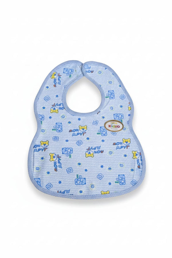Little Star Baby Button Bib Blue