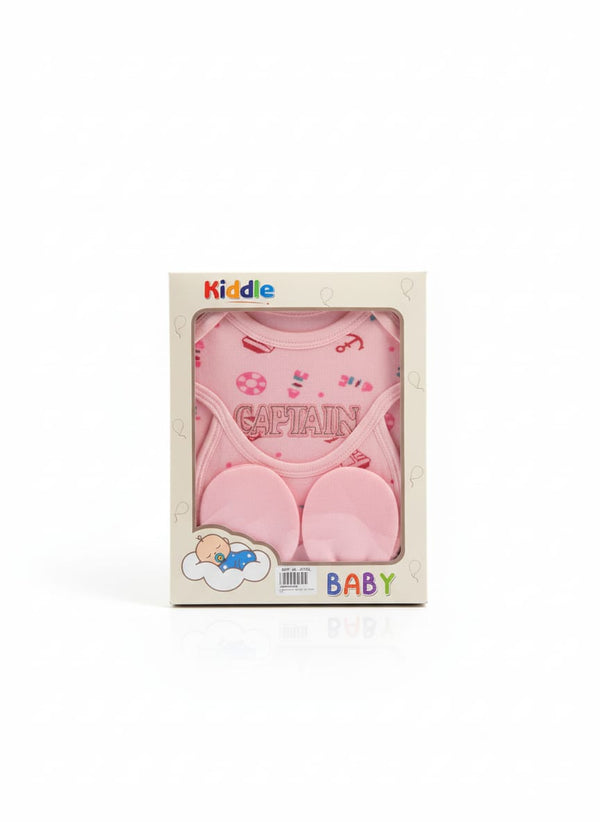 Little Star Newborn Baby 5Pcs Gift Set Captain Pink