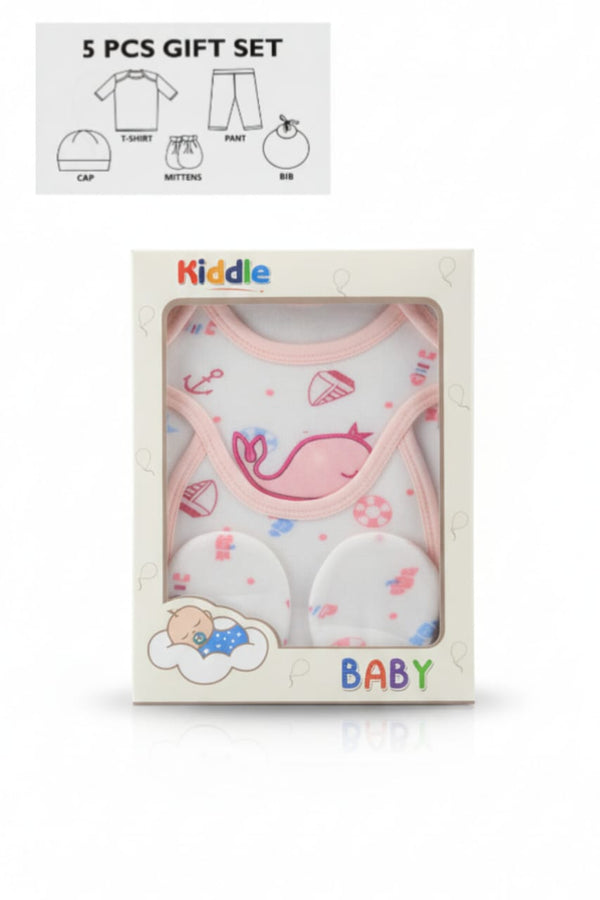 Little Star Newborn Baby 5Pcs Gift Set Pink