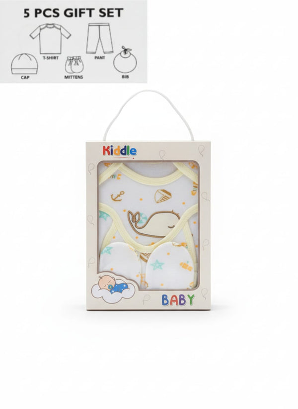 Little Star Newborn Baby 5Pcs Gift Set Yellow