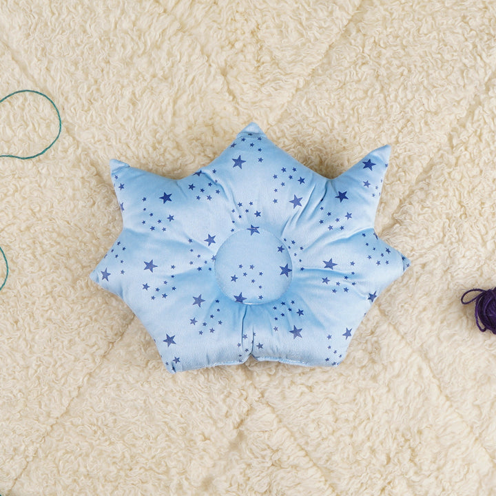 LITTLE STAR FIRST LOVE VELVET STAR CARRY NEST PRINTED SKY BLUE