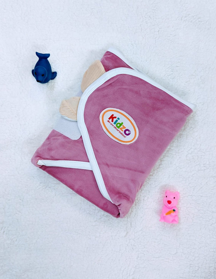 Little Star Baby Velvet Swaddle Maroon