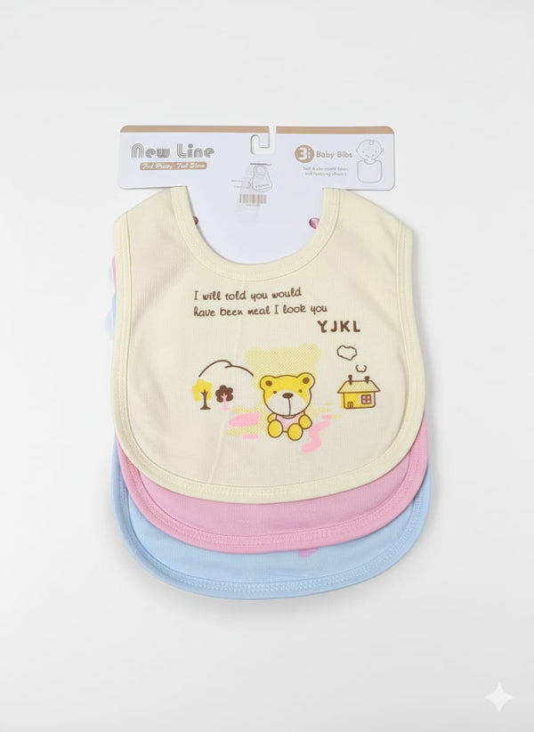 Little Star Baby 3Pcs Bib Set Yellow