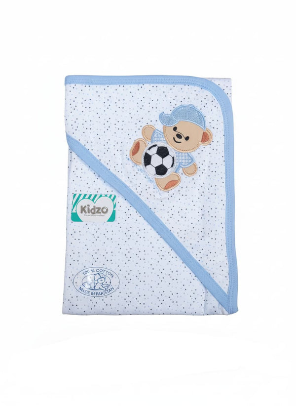 Little Star Baby Wrapping Sheet Bear Blue