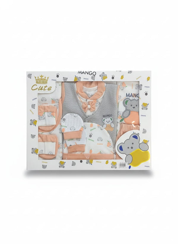 Little Star Newborn Baby 10Pcs Gift Set Peach