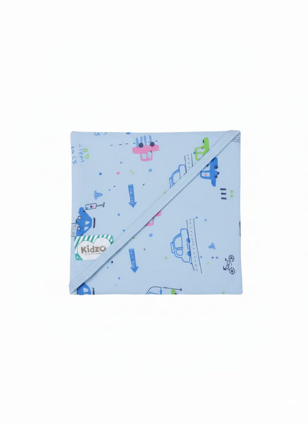 Little Star Baby Wrapping Sheet Printed Blue