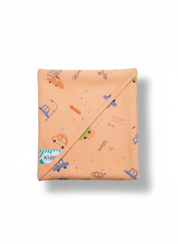 Little Star Baby Wrapping Sheet Printed Orange